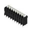 Printed circuit board terminals, 3.81 mm, Number of poles: 9, 180°, Solder pin length (l): 3.5 mm, black, PUSH IN with actuator, Clamping range, max. : 1.5 mm², Tape thumbnail 2