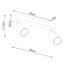 CEILING LAMP VERDO 2 WHITE GU10 2X10W IP20 thumbnail 3
