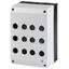 Surface mounting enclosure, 12 holes, black/light grey thumbnail 1