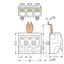 Lighting connector push-button, external with angled snap-in ground co thumbnail 5