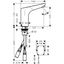 Focus electric sink mixer 6V, chrome thumbnail 2