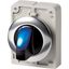 M30C-FWLK-B Illuminated selector switch actuator, RMQ-Titan, With thumb-grip, momentary, 2 positions, Blue, Metal bezel thumbnail 2