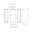 Compact enclosure 1 door IP65 H=2000 W=800 D=500 mm thumbnail 3
