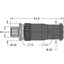 Field-Wireable Connector Male Connector M12 × 1, Straight   FW-ERSPM0516-SA-S-0408 thumbnail 2