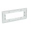 Frame - 1-gang / 7-modules - Niessen logo - Tacteo White thumbnail 2