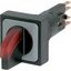 Q25LWK3-RT/WB Illuminated selector switch actuator, momentary, 45° 45°, 25 — 25 mm, 3 positions, With thumb-grip, red, with VS anti-rotation tab, with filament bulb thumbnail 4