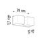 WALL LAMP QUAD 2 GREY G9 2X40W IP20 thumbnail 4