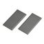 End caps for LED wall profile, up/down, silvergrey, 2 pieces thumbnail 1