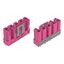 Plug for PCBs straight 5-pole pink thumbnail 1