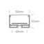 SURFACE PROFILE 2m FOR 40mm STRIPS + PC OPAL DIFF thumbnail 2