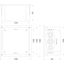 Hermetic Flush-Mounted Elevation Box Ppt-EH161, IK07, IP65, plastic cover thumbnail 2