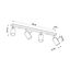RING CEILING LAMP 4L CHROME GU10 4X40W IP20 thumbnail 9