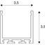 GLENOS Square Profile 3030, 1m, silver thumbnail 1