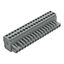 1-conductor female connector, angled CAGE CLAMP® 2.5 mm² gray thumbnail 1