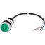C22-DL-G-K10-24-P65 Illuminated pushbutton actuator, Flat, momentary, 1 N/O, Cable (black) with non-terminated end, 4 pole, 3.5 m, LED green, green, Blank, 24 V AC/DC, Be thumbnail 2