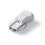 Coupler 2-p plug, str-rel, low, grey thumbnail 1