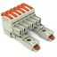 1-conductor female connector lever Push-in CAGE CLAMP® light gray thumbnail 1