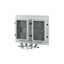 XM2N44F08C-55-XMV Front plate, 2xNZM4, 4p, fixed with mechanical interlock, W=800mm, IP55, grey thumbnail 3