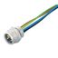 Built-in plugs, 7/8", Mounting thread: M 20, Number of poles: 3, Strand / cable length: 0.2 m thumbnail 1