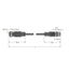 Actuator and Sensor Cable, PUR Extension Cable   RKC4.4T-P7X2-1-RSC4.4T/TXO thumbnail 2