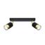 CEILING LAMP NERO 2 BLACK/GOLD GU10 2X40W IP20 thumbnail 1