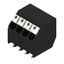 Printed circuit board terminals, 3.50 mm, Number of poles: 4, 135°, black, PUSH IN with actuator, Clamping range, max. : 1.5 mm², Tape thumbnail 4