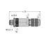 Field-Wireable Connector Male Connector M12 × 1, Straight   FW-M12ST5D-G-SB-ME-SH-8 thumbnail 2