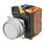 Pushbutton A22NL Ã˜22, bezel brushed metal, FLAT, Alternate, CAP COLOR A2223623D thumbnail 3