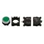 Set of illuminated push-button green 24V with 1NC contact thumbnail 1