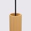 MODERN HANGING LAMP WITH CYLINDRICAL GOLD CARBON LAMP SHADE ON GU10 thumbnail 4