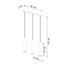 HANGING LAMP LAGOS 3 GOLDEN GLOSS GU10 3X10W IP20 thumbnail 8