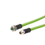 M12 Industrial Ethernet cable, X-coded, 5.0 m, M12 jack straight - M12 thumbnail 3