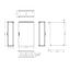 Compact enclosure 1 door IP65 H=1600 W=1000 D=400 mm thumbnail 3