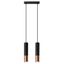 HANGING LAMP LOOPEZ 2 BLACK/COPPER GU10 2X40W IP20 thumbnail 1