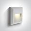 WHITE WALL LIGHT 2W CCTV DARK LIGHT IP65 230V thumbnail 1
