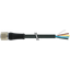 M12 Power female 0° L-cod. with cable PUR 5x2.5 bk UL/CSA+drag ch. 35m thumbnail 1