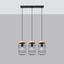 HANGING LAMP GOTTO 3L BLACK/WOOD E27 3X15W IP20 thumbnail 6