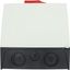 T5B-4-15682/I4/SVB Main switch, T5B, 63 A, surface mounting, 4 contact unit(s), 6 pole, 1 N/O, 1 N/C, Emergency switching off function, With red rotary handle and yellow thumbnail 67