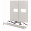 XM2N43F06C-XMV Front plate, 2xNZM4, 3p, fixed with mechanical interlock, W=600mm, grey thumbnail 1