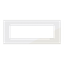 Frame - 1-gang / 7-modules - Niessen logo - Tacteo White thumbnail 1