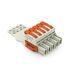 832-1105/315-000 1-conductor female connector; lever; Push-in CAGE CLAMP® thumbnail 1