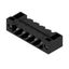 PCB plug-in connector, male header, Flange, THT solder connection, 5.08 mm, Number of poles: 5, 90°, Solder pin length (l): 3.2 mm, tinned, black, Box thumbnail 4