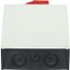 T5B-4-15682/I4/SVB Main switch, T5B, 63 A, surface mounting, 4 contact unit(s), 6 pole, 1 N/O, 1 N/C, Emergency switching off function, With red rotary handle and yellow thumbnail 3
