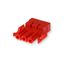 Screwless coupler 3-p socket, red thumbnail 1