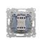 SOON ON SALE, roller blind push button 1-0-2, (module), Simon 24, IP20/IP44, 10A, cashmere thumbnail 2
