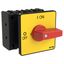 P3 On-off switch, 80 A,Flush mounting, 4 pole, Form E, Red, Short thum thumbnail 8