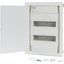 Hollow wall compact distribution board, 2-rows, super-slim sheet steel door thumbnail 2