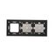 Single contact push button illuminated without pictogram, LED not replaceable Color: blue, (module), 10AX, quick connection, black matt thumbnail 2