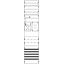 KA4501 Meter panel, Field width: 1, Rows: 0, 1050 mm x 250 mm x 160 mm, IP2XC thumbnail 5