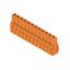 PCB plug-in connector, female header, Dovetails for fixing blocks, THT solder connection, 5.08 mm, Number of poles: 12, 180°, Solder pin length (l): 3.2 mm, tinned, orange, Box thumbnail 4